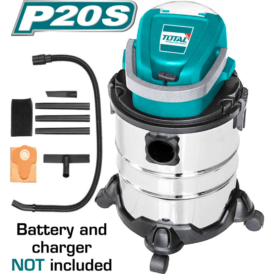 Total TVLI2005 20V Cordless Vacuum Cleaner 20L | Total by KHM Megatools Corp. Total TVLI2005 20V Cordless Vacuum Cleaner 20L | Total by KHM Megatools Corp.